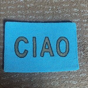 Lulu's Vibrant Blue Beaded Clutch